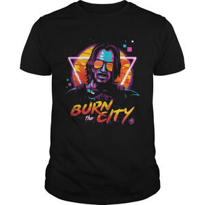 John Wick Cyberpunk 2077 Burn The City Shirt